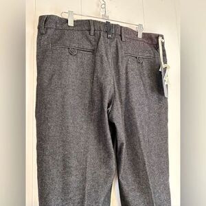 NWT MYTHS Men's Grey Herringbone wool blend Dress Pants size 50